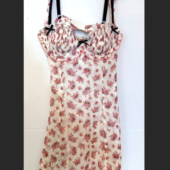 NEW! NWT! For Love & Lemons Edith Floral Rose Dress - Picture 4 of 8